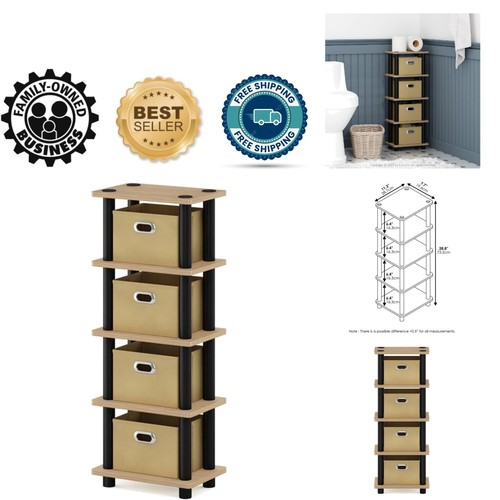 Backless tier oak - oak, shelving